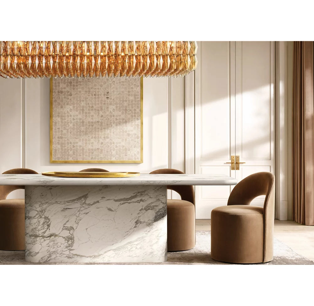 Chiara Smoke Glass Rectangular Chandelier 54"