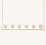 Boule De Cristal Clear Glass Linear Chandelier 60"