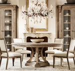 19th C. Rococo Iron & Crystal Round Chandelier 33"
