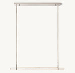 Audubon Crystal Single Bar Linear Chandelier 60"