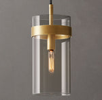 Ravelle Clear Glass Pendant 5"
