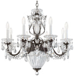 Bagatelle 24.5"H x 26.5"W 11-Light Crystal Chandelier in Heirloom