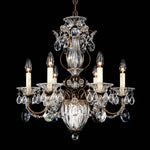 Sarella Chandelier, 15-Light, Antique Silver, Clear Heritage Crystal, 41"W (RS8315N-48H 1HWUX6)