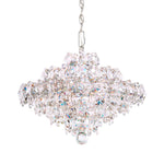 Baronet 15"H x 19"W 8-Light Crystal Pendant in Polished Stainless