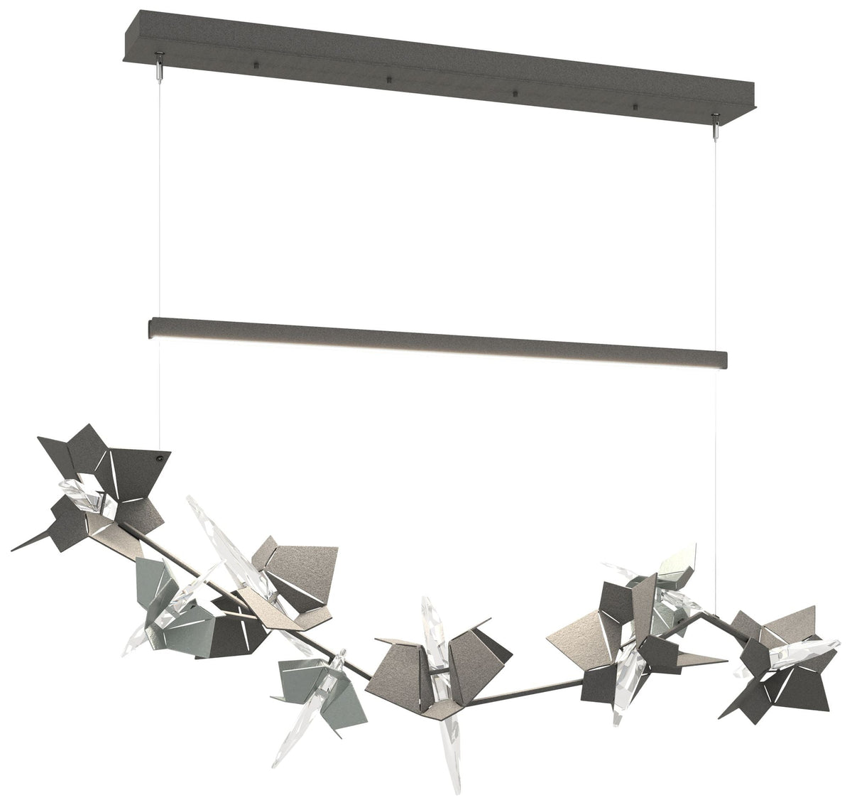 Belladonna 50.3"WAccented Natural Iron Standard LED Pendant