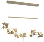 Belladonna 50.3"W Modern Brass Accented Soft Gold Standard LED Pendant