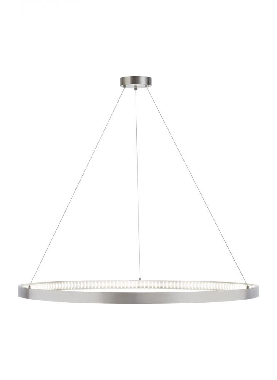 Bodiam Chandelier, 1-Light, LED, Satin Nickel, 48.5"W (700BOD48S-LED930 70P9D6C)