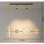 Artistic Circles Linear LED Modern Chandeliers Kitchen Pendant Lighting