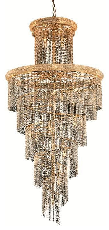 1800 Spiral Collection Large Hanging Fixture, Royal Cut