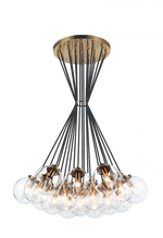 The Bougie Chandelier, 19-Light, Brass, Aged Gold Brass, 29.5"W (C63019AGCL 305UQ8A)