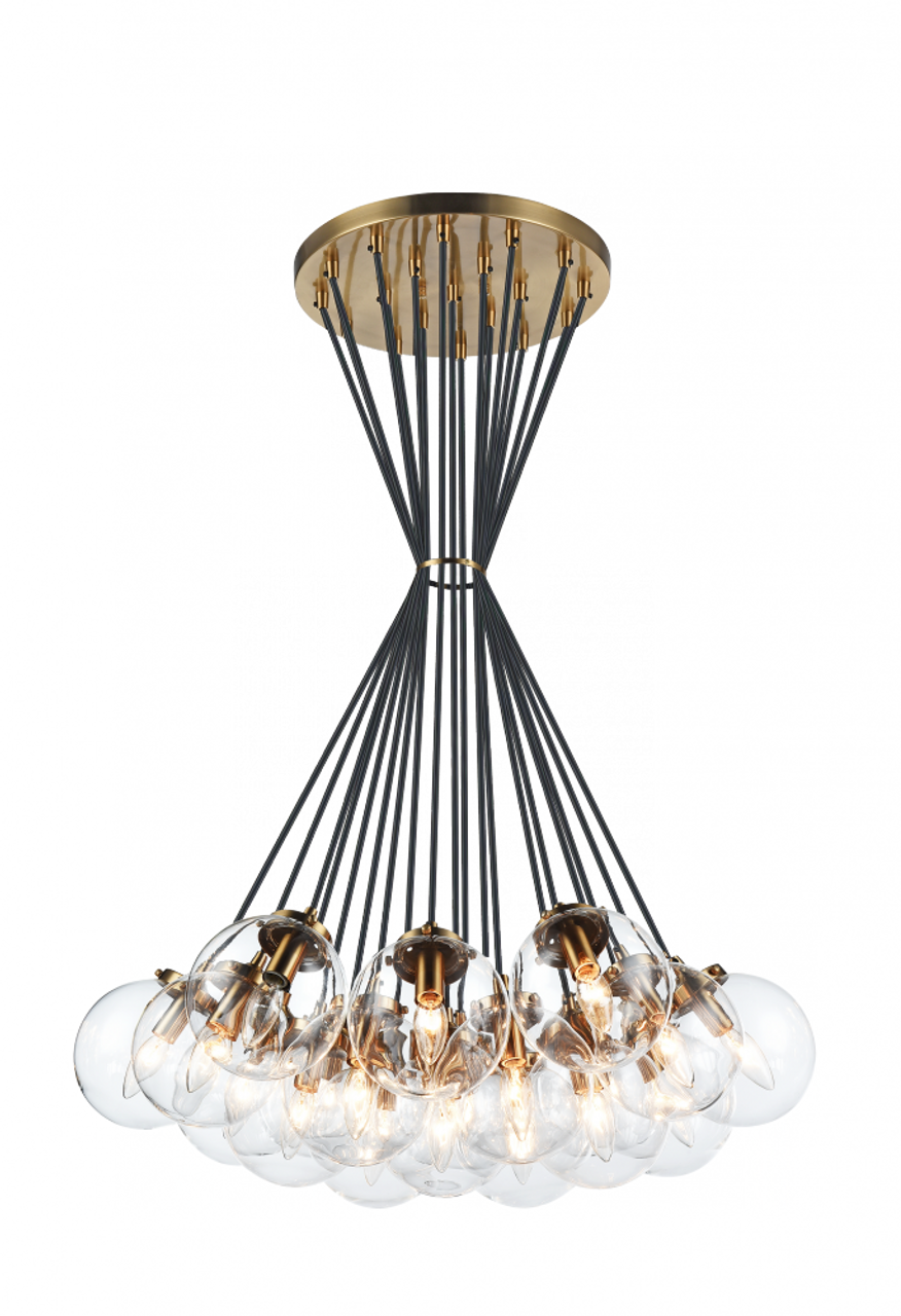 Manhattan Chandelier, 162-Light, LED, Chrome, 37"W (C48637CH 305UKDU)