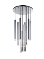 Particles Pendant, 12-Light, Brass, 38"W (C58212AGOP 305UR6K)