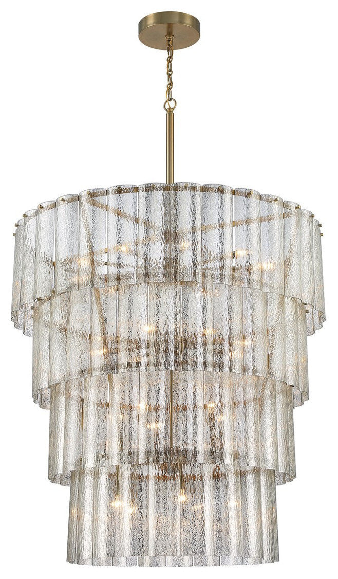 Craftmade Museo 28-Light Chandelier 48628-SB, Satin Brass