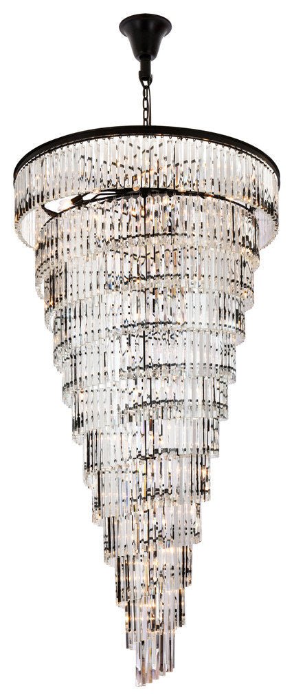 Elegant Lighting Sydney 48" Spiral Crystal Chandelier