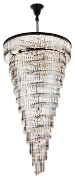 Elegant Lighting Sydney 48" Spiral Crystal Chandelier