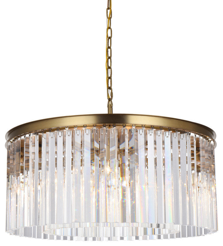 Elegant Lighting Sydney 31.5" Round Crystal Chandelier