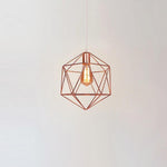 Geometric Cage LED Industrial Modern Ceiling Light Flush Mount Lighting