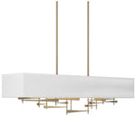 Cavaletti 42" Wide Soft Gold Pendant With Natural Anna Shade