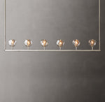 Boule De Cristal Smoke Glass Linear Chandelier 60"