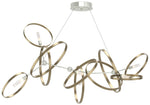 Celesse 32"W Soft Gold Accented Sterling Standard Pendant