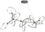 Celesse 32"W Vintage Platinum Accented Dark Smoke Standard Pendant
