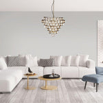 Lucas and McKearn - CH9069 - Flambeau Inspired - 8 Light Chandelier In Glam Style-26 Inches Tall and 31 Inches Wide