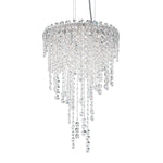 Chantant 23"H x 14"W 4-Light Crystal Pendant in Polished Stainles