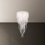 Chantant 41.5"H x 21"W 5-Light Crystal Chandelier in Pol Stainles