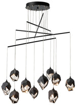 Chrysalis 37.2" Wide 10-Light Small Black Crystal Mobile Pendant