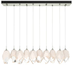 Chrysalis 44.7"W 10-Light Sterling Large White Crystal Standard Pendan