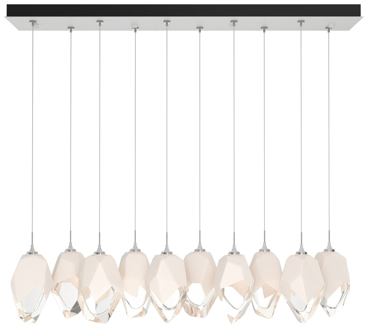 Chrysalis 44.7"W 10-Light White Large White Crystal Standard Pendant