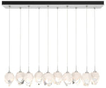 Chrysalis 8.5"W 10-Light Small Crystal White Crystal White Long Pendan