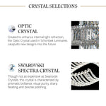 Circulus 4-Light Wall Sconce in Antique Silver with Optic Crystal