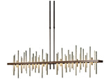Cityscape 51.9" Wide Large Bronze LED Pendant With Soft Gold