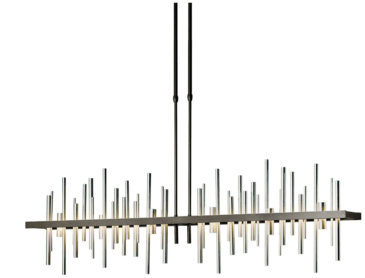 Cityscape 51.9" Wide Large Oil Rubbed Bronze LED Pendant With Sterling