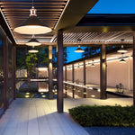 Classic Conical Solar Lights LED Pendant Light Solar Garden Lights Waterproof Hanging Lights
