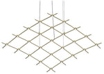 Constellation Aquarius Medius Chandelier - Brass - Clear Faceted Lens