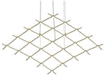 Constellation Aquarius Medius Chandelier - Brass - White Optical Lens