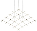 Constellation Aquarius Medius Chandelier - Nickel - Clear Faceted Lens