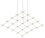 Constellation Aquarius Medius Chandelier - Nickel - White Optical Lens