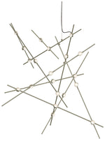 Constellation Aquila Major Pendant - Satin Nickel - Clear Lens