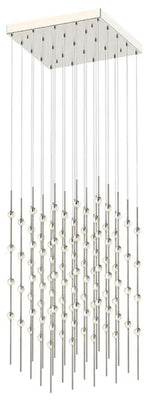 Constellation Cosmic Cube 20.5"W Satin Nickel 2700K Clear Lens LED Pen