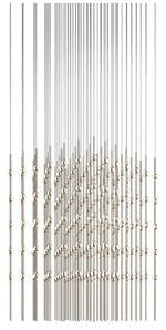 Constellation Cosmic Cube 30"W Satin Nickel 2700K Clear Lens LED Penda