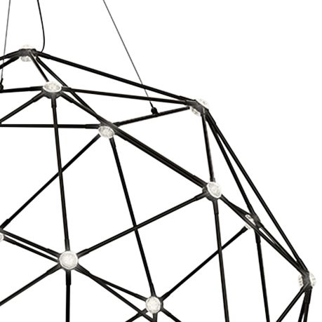 Constellationåº 45"W Nickel 40-Light LED Pendant Light