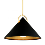 Landon Pendant, 2-Light, LED, Warm Brass, 29"H (7-1622-117-322 ALWKJ)