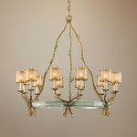 Corbett Parc Royale 41" Wide Gold Ice 12-Light Chandelier