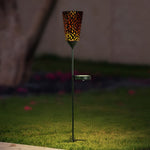Creative Vintage Solar Outdoor Post Lights LED Garden Lights Pole Lamp Patio Lights