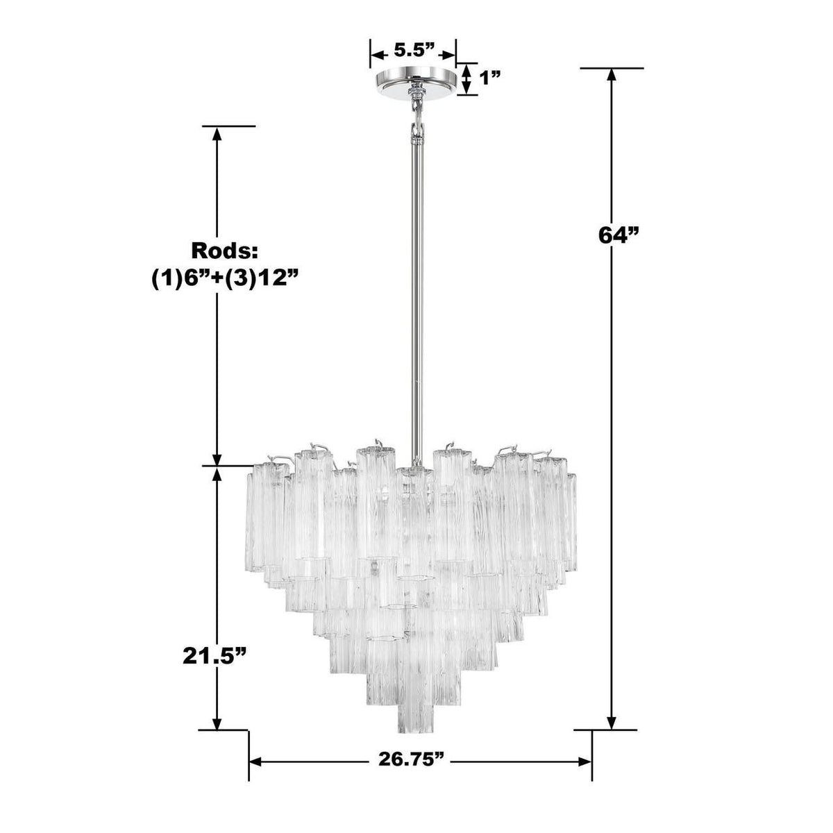 Addis 12 Light Chandelier