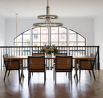 Crystorama Clover 40" Wide Aged Brass 2-Tier Chandelier