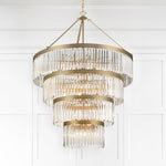 Crystorama Emory 40" Wide Modern Gold Crystal Chandelier